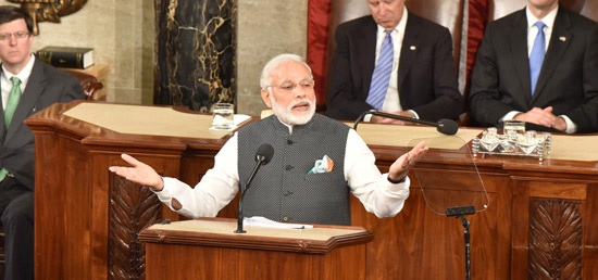 Prime Minister Narendra Modi addresses the Joint Meeting of U.S. Congress during his visit to USA